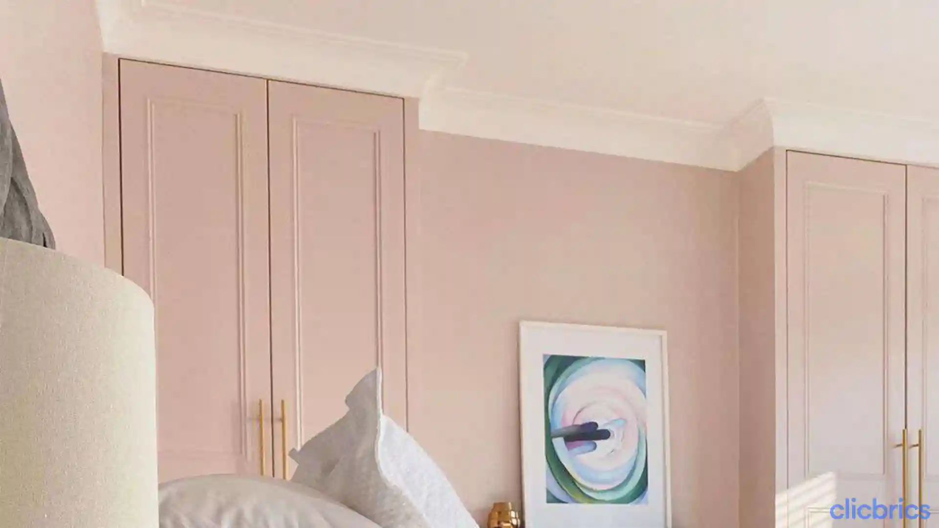pink dual color pink two colour combination for bedroom wall